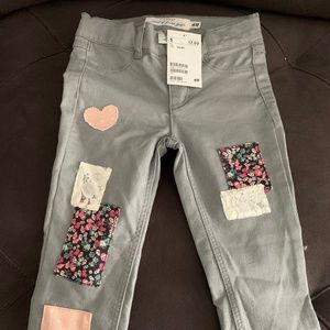 Girls H&M pants with patches